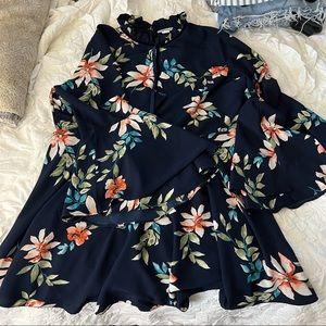 GLAMOROUS DRESS PLUS SIZE FLORAL